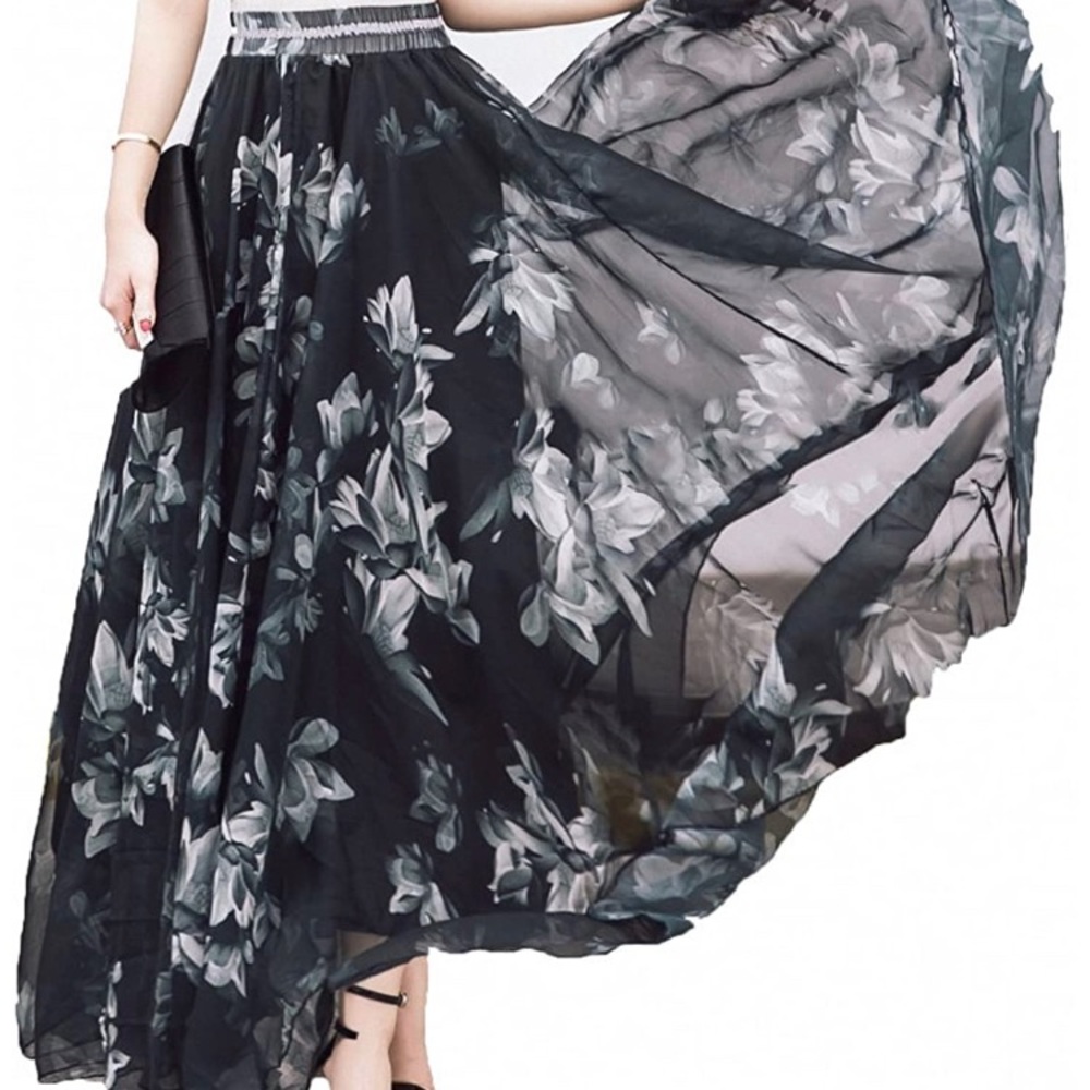 Floral Maxi Skirt (ankle length)